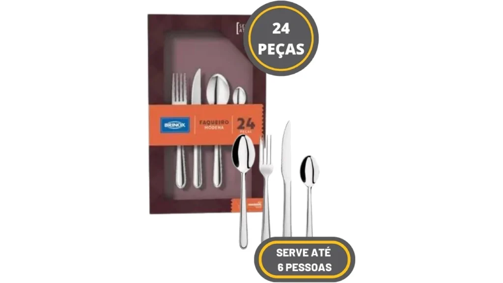 Faqueiro Módena 24 Peças – Brinox