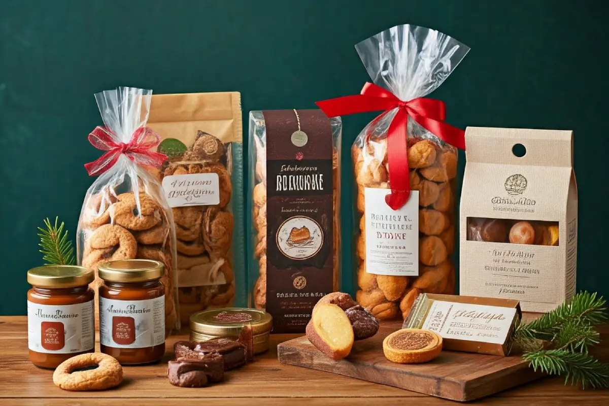 presentes de natal comestíveis.