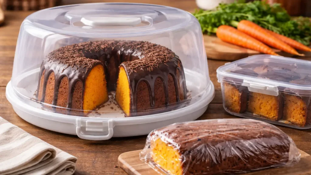 Como armazenar o bolo de cenoura fofinho
