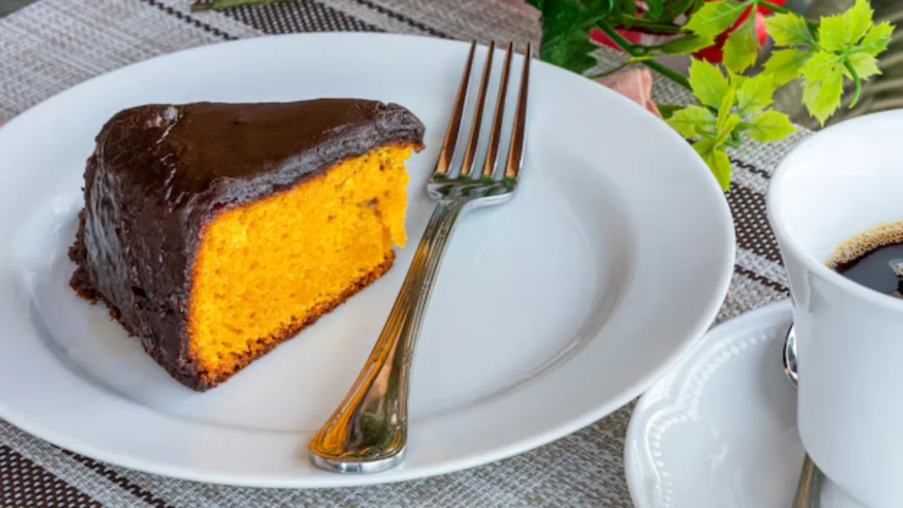 Bolo de cenoura fofinho.