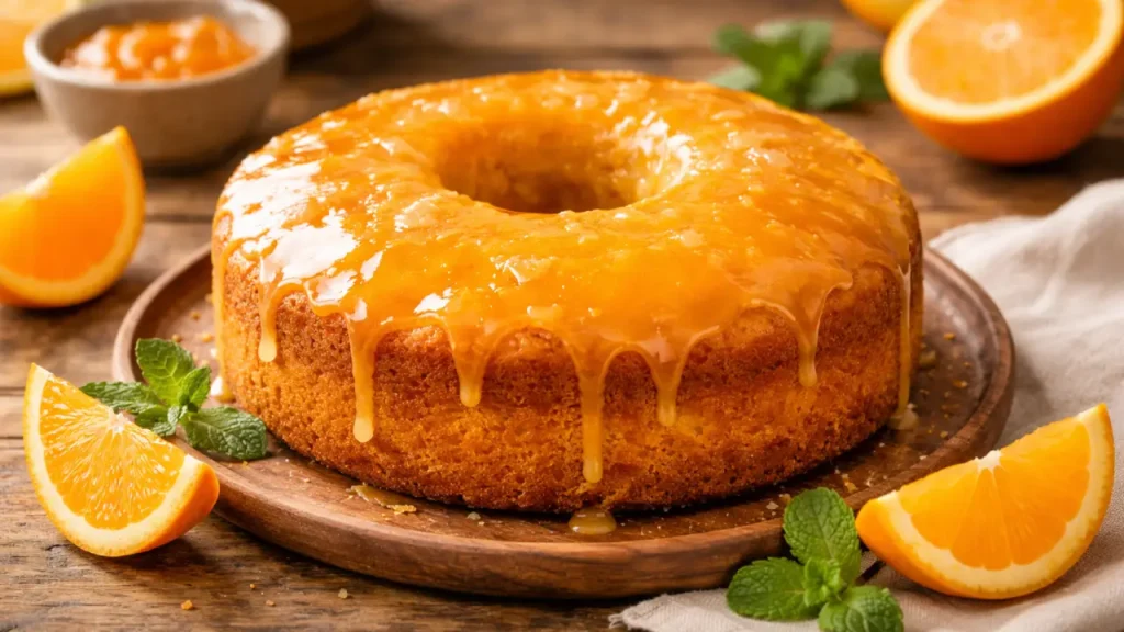 bolo de laranja com calda: um dos melhores bolos caseiros para vender