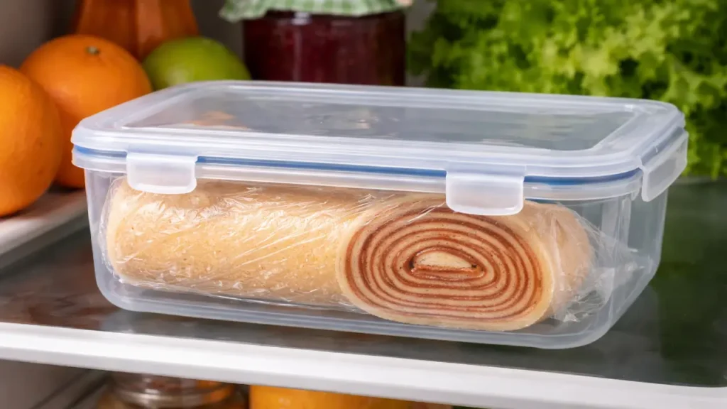 Como armazenar o bolo de rolo