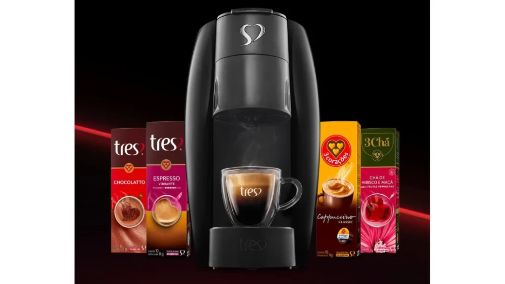 Cafeteira Espresso LOV Preta, 127V - TRES 3 Corações