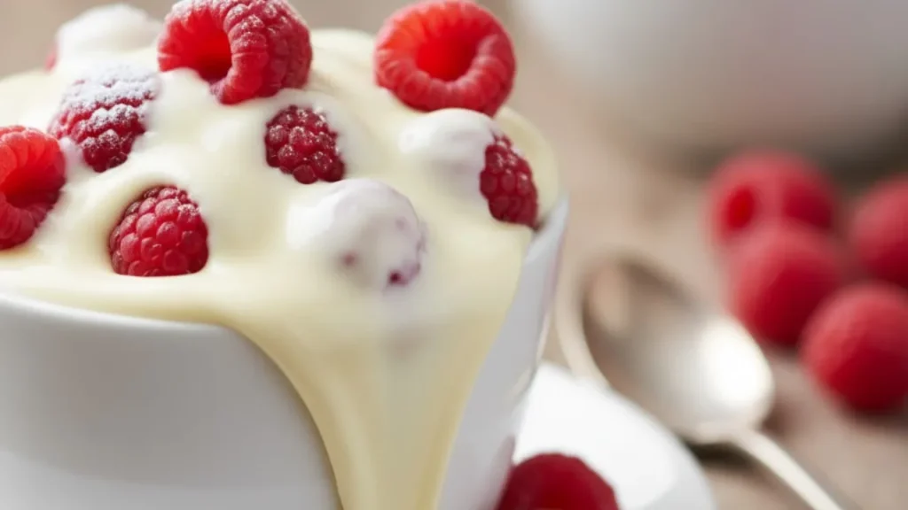 Recheio de bolo de Chocolate Branco com Framboesa
