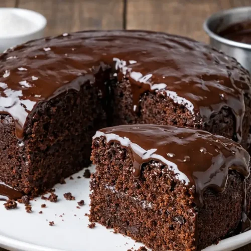 Bolo de chocolate com água