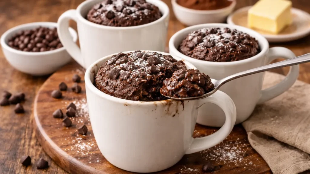 Bolo de caneca de chocolate