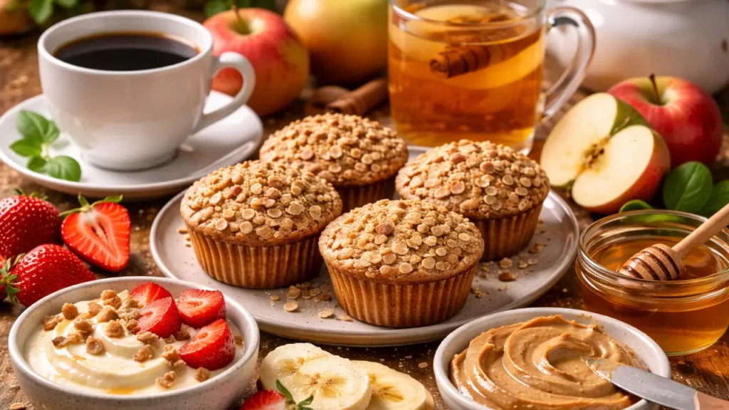 Melhores acompanhamentos para bolinho de maçã com aveia