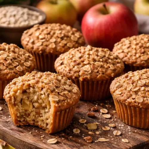 Bolinho de Maçã com Aveia