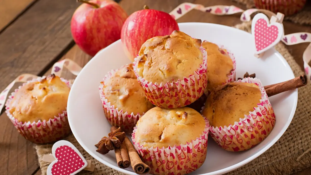Bolinho de maçã com aveia