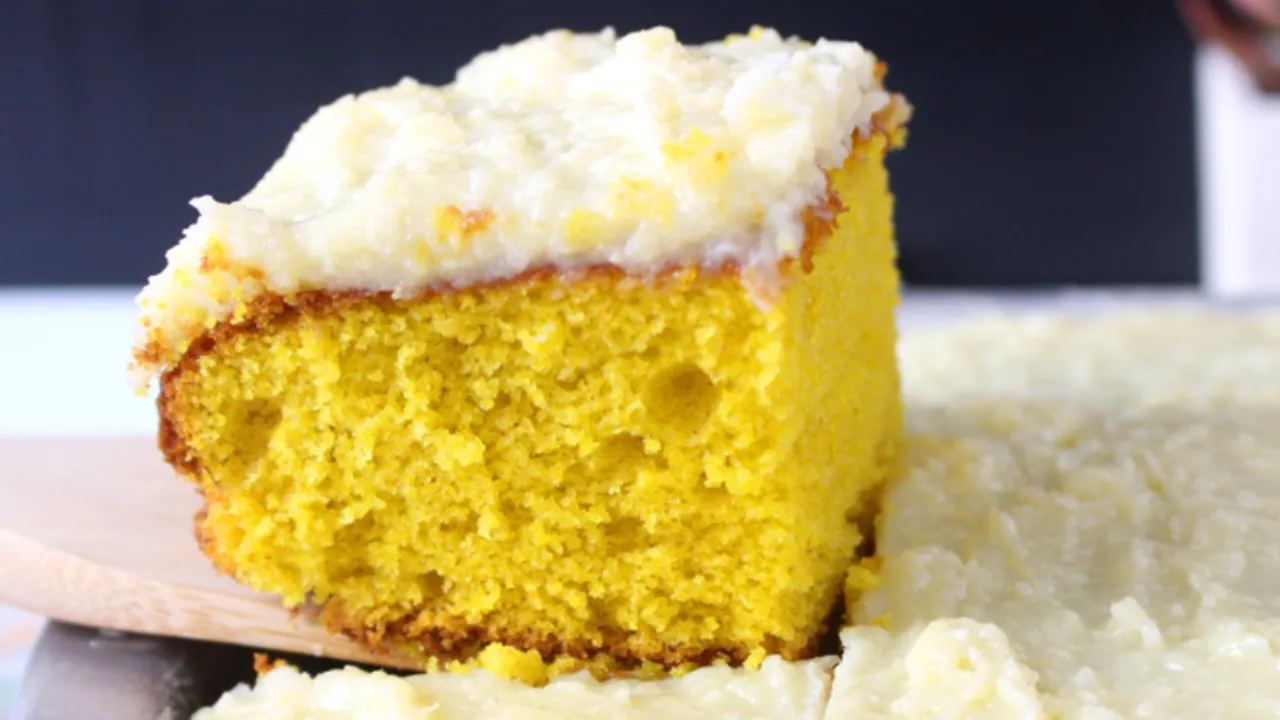 Bolo de abóbora com coco