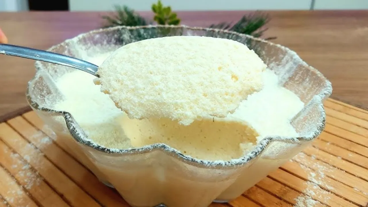 Mousse de leite em pó