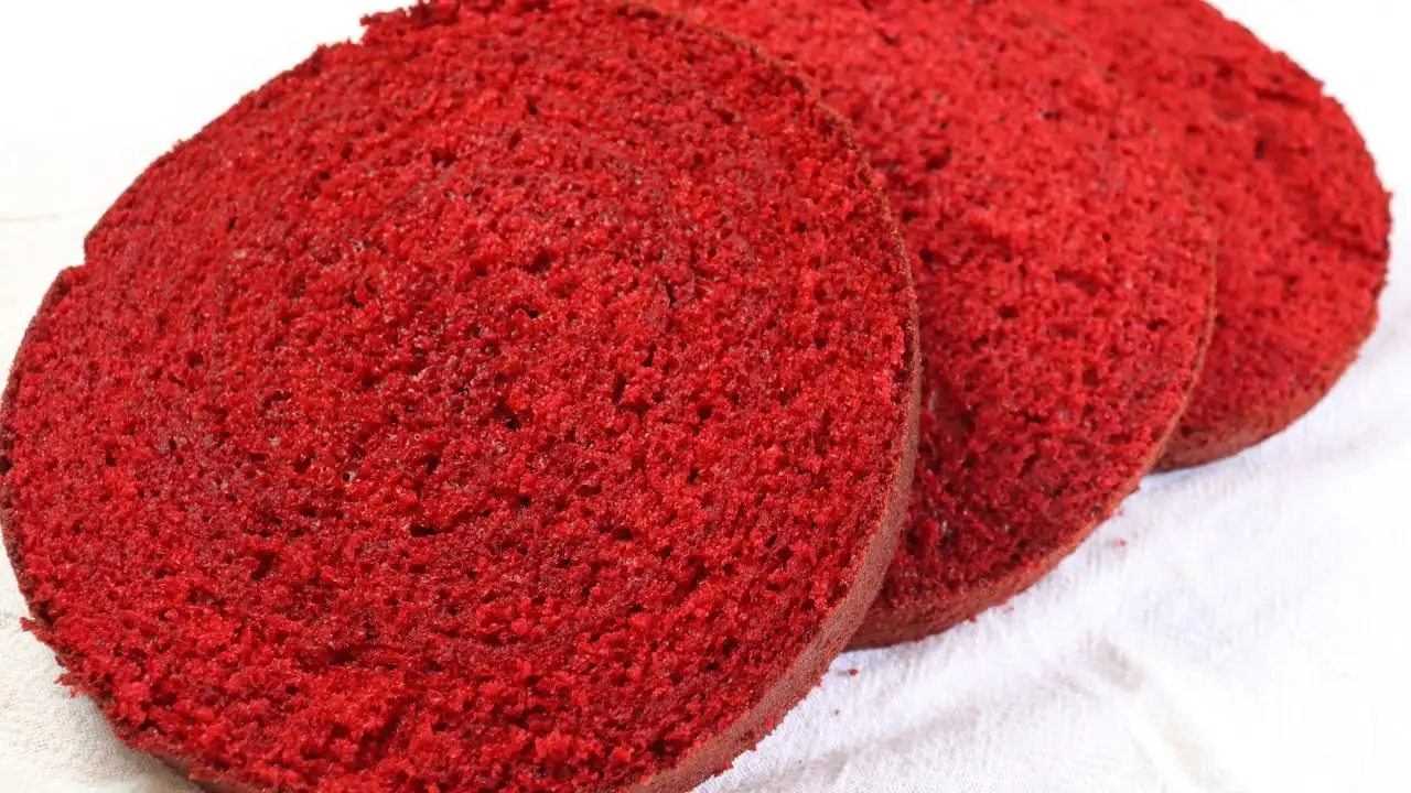 Massa de bolo red velvet