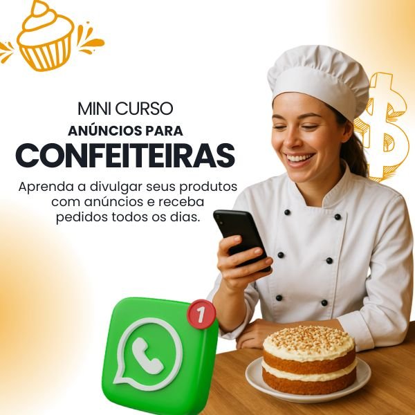 Mini curso rápido de anúncios para confeiteiras