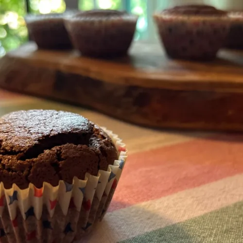 Bolinhos de chocolate simples