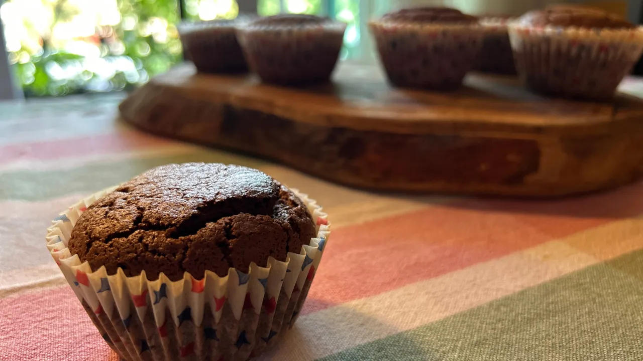 Bolinhos de chocolate simples