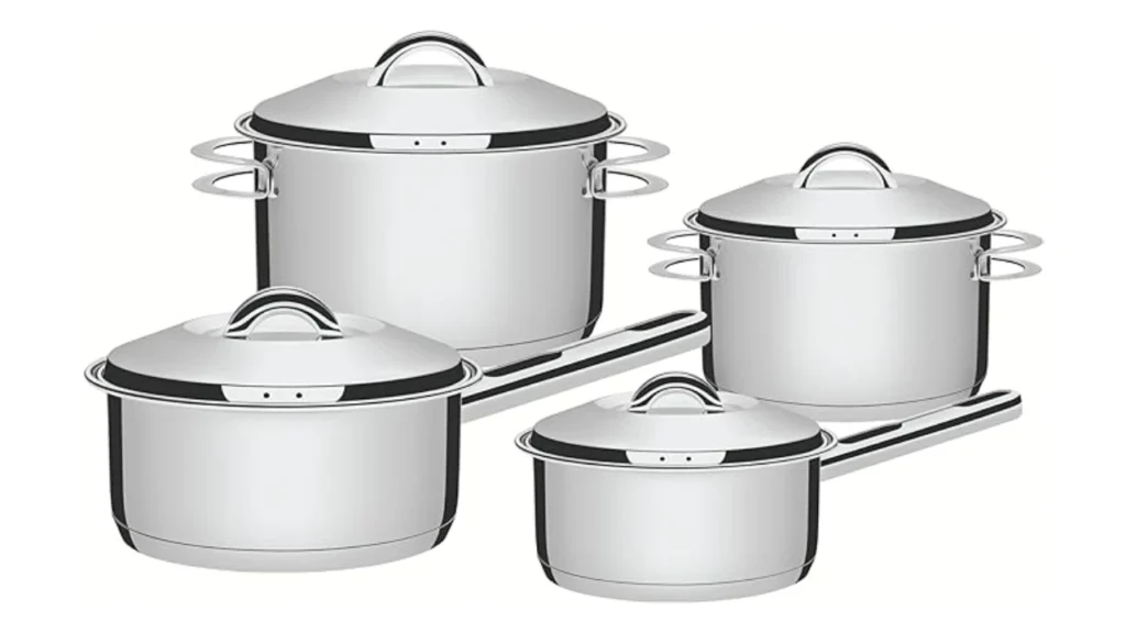 Conjunto de Panelas Tramontina Solar Inox 4 Peças.