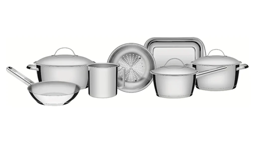 Conjunto de Panelas Tramontina Inox com Fundo Triplo