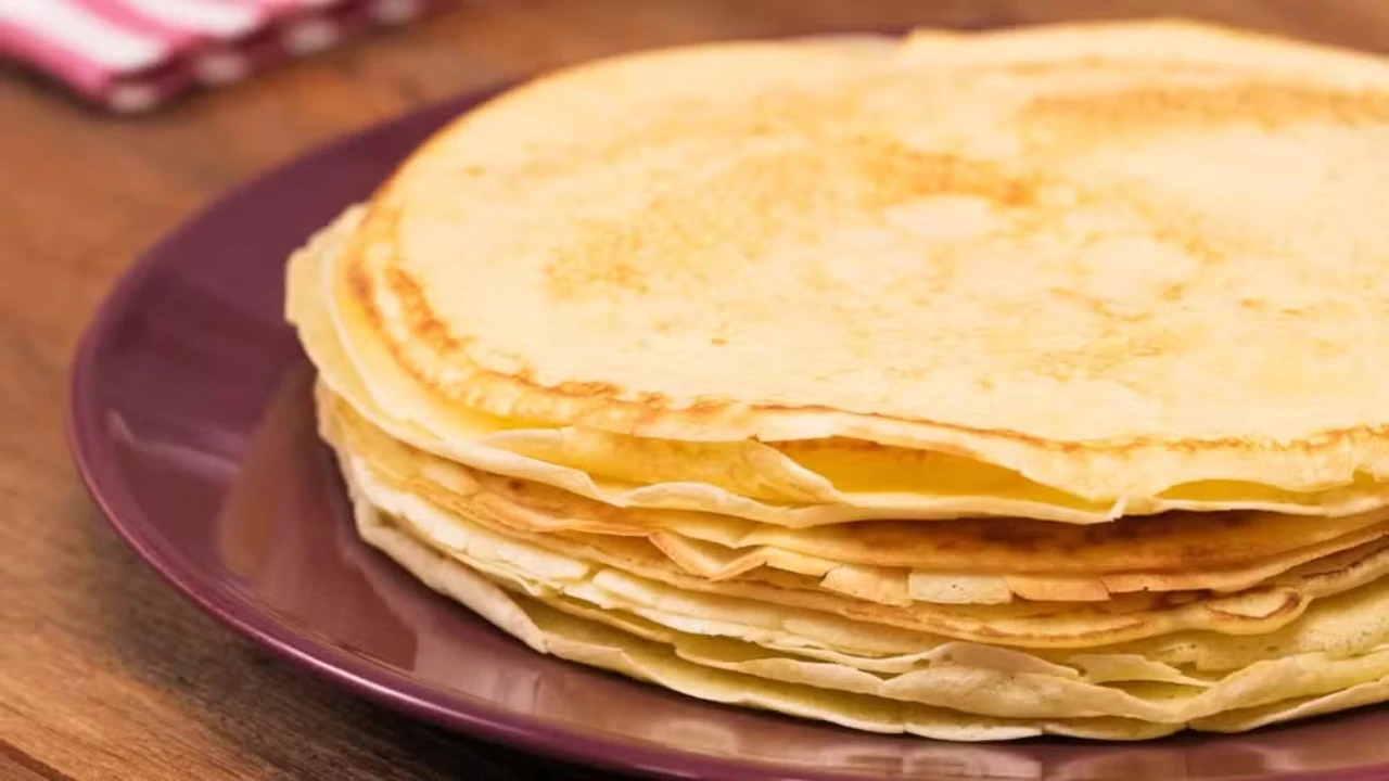 Massa de panqueca.