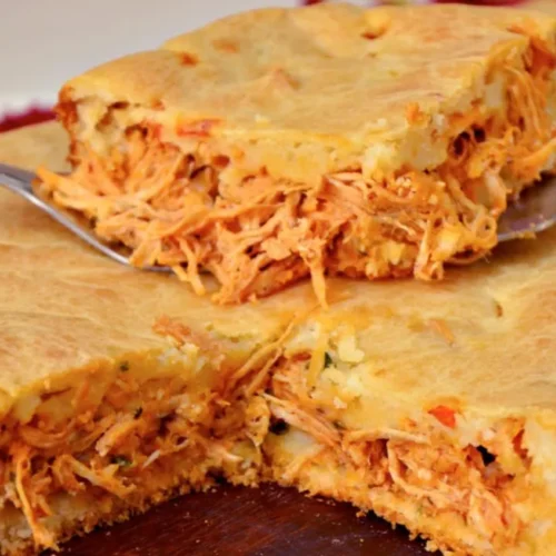 Torta de frango de liquidificador