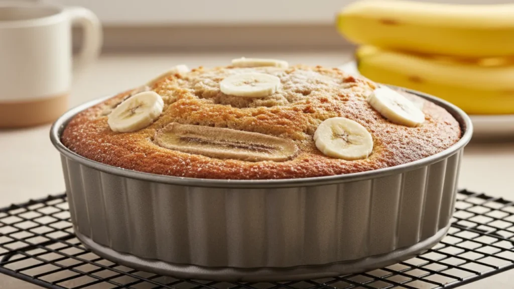 Receita de bolo de banana simples