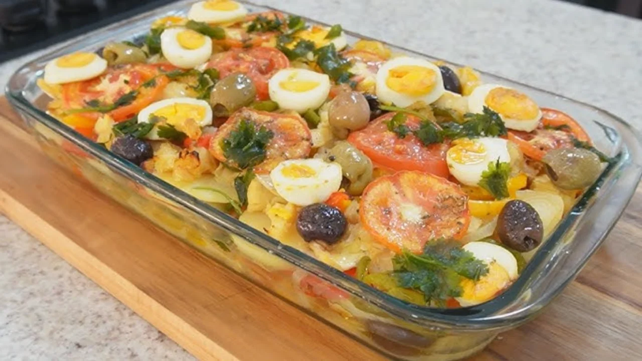 Receita de Bacalhau com Batata