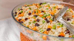 Receita de arroz à grega