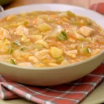 Sopa de legumes com frango