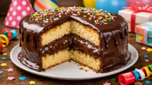 Bolo de aniversário simples