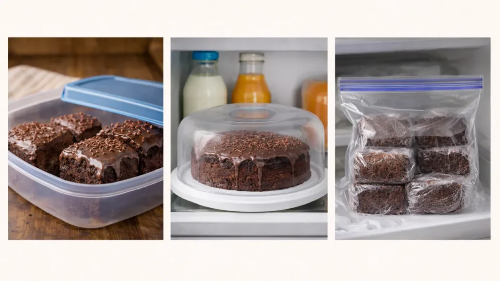 Como armazenar esse bolo de chocolate molhadinho