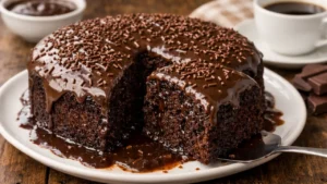 Bolo de chocolate molhadinho