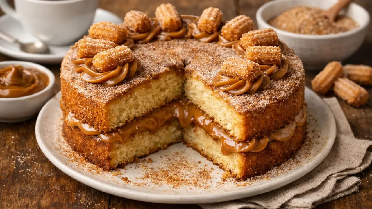 Bolo de churros simples