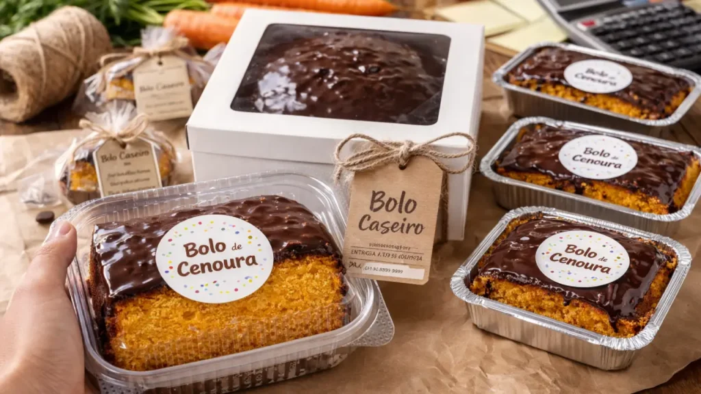 Como vender esse bolo simples de cenoura