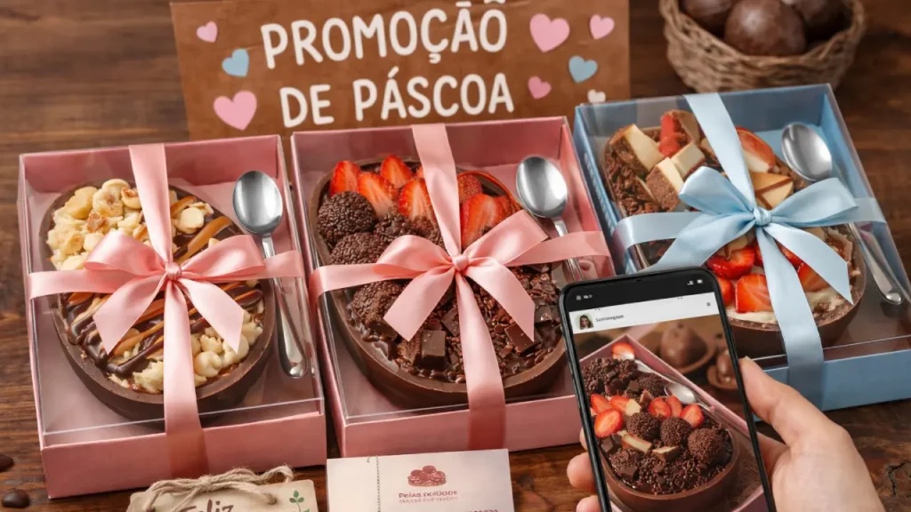 Como embalar para vender ovo de Páscoa de colher