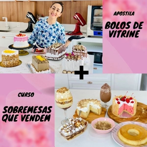 Bolos de Vitrine + Sobremesas