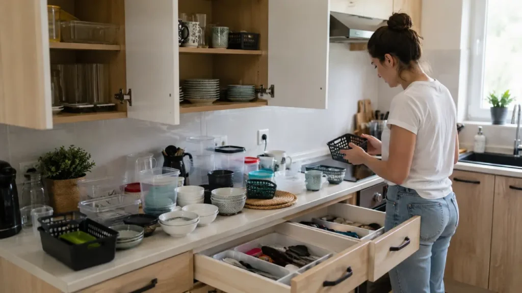 Como organizar a cozinha começando pelos armários