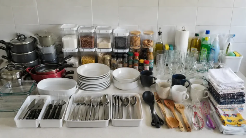 Como organizar a cozinha organizando por categoria