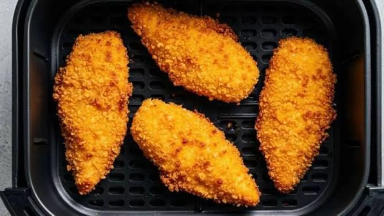 Frango Empanado na Air Fryer