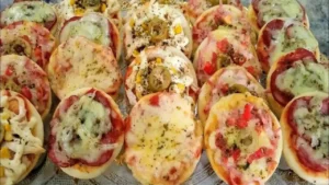 Mini pizza caseira